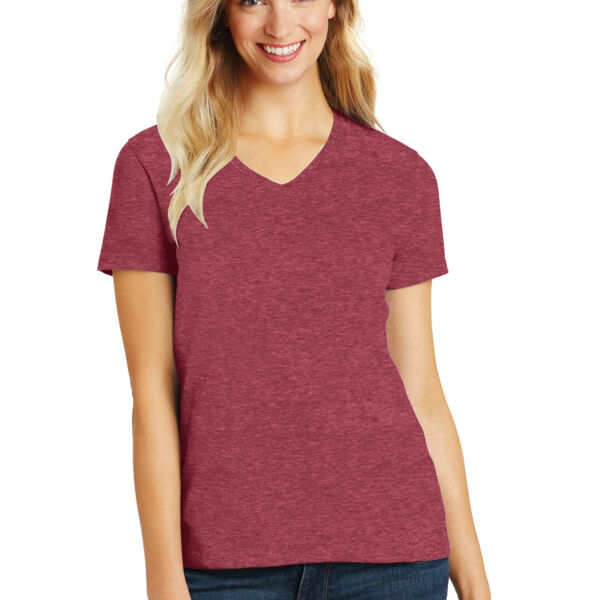 Women's Perfect Blend ® CVC V Neck Tee Thumbnail