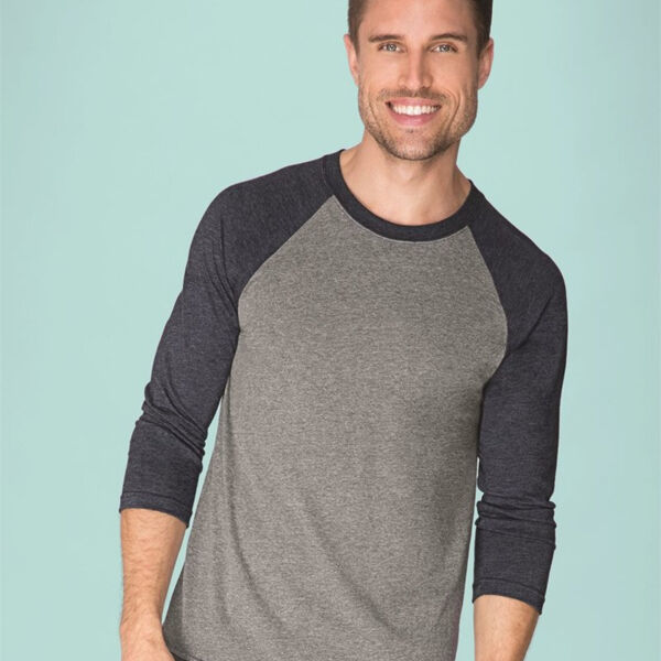 Unisex Triblend Three-Quarter Raglan T-Shirt Thumbnail