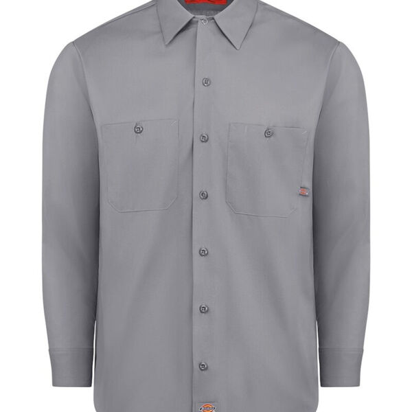 Men's Tall Industrial Long Sleeve Work Shirt Thumbnail