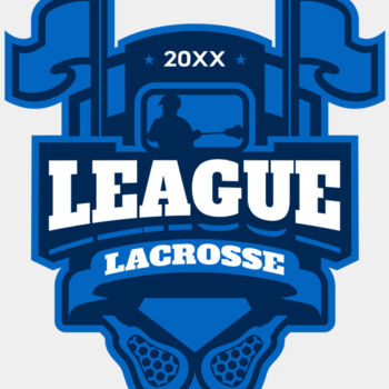 League Lacrosse Logo Template Thumbnail