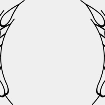 Wheat Laurel Half Wreath Thumbnail