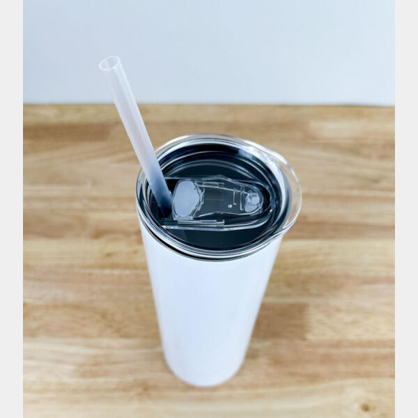 Sublimation Steel Skinny Tumbler With Straw 20 oz Thumbnail
