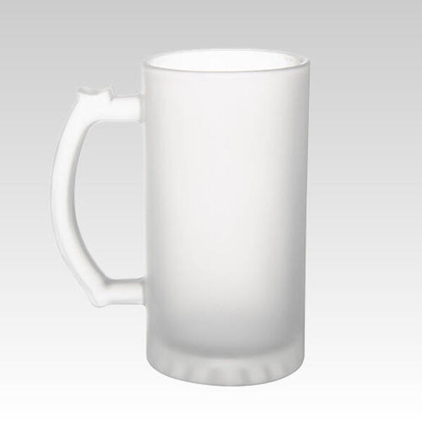 Sublimation Frosted Glass Beer Mug 16oz Thumbnail