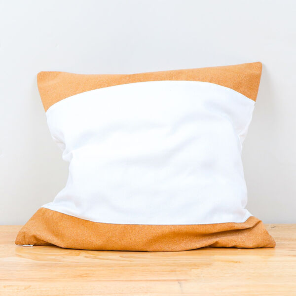 Sublimation Canvas Stitching Cork Pillow Case Thumbnail