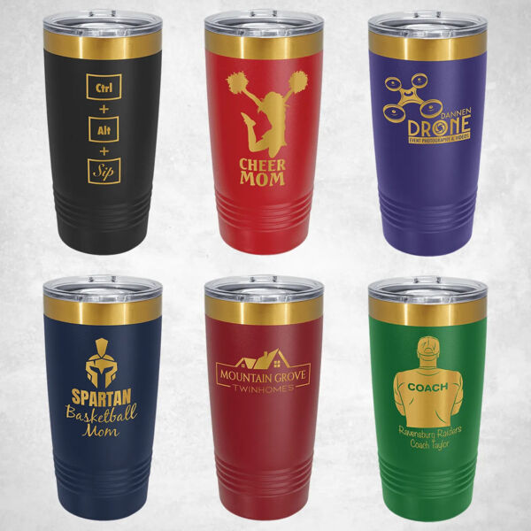 Blank Polar Camel Gold ION-Plated Ringneck Tumbler Thumbnail