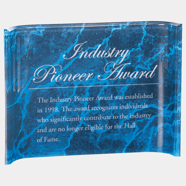 8" x 6" Marbleized Acrylic Crescent Thumbnail