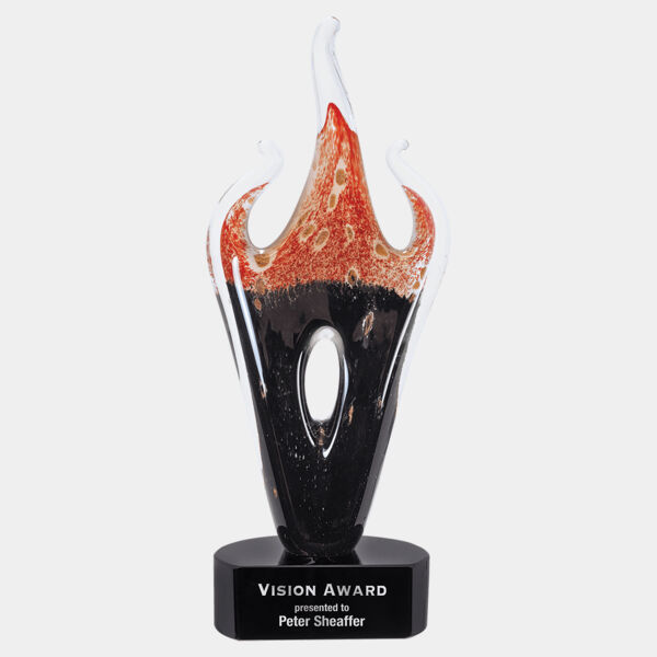 16" & Flame Art Glass Thumbnail