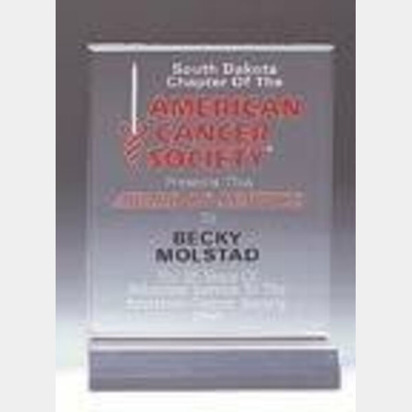 3 1/2" x 4 1/2" Rectangle Acrylic (Base not included) Thumbnail