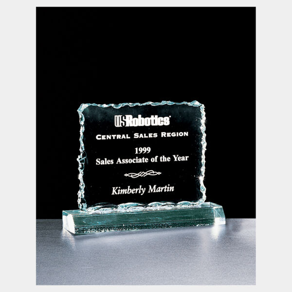 7 1/2" x 6 1/4" Crushed Ice Jade Acrylic Thumbnail