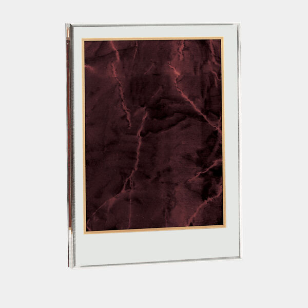 7" x 9 5/8" Ruby Marble Acrylic Award Upright Only Thumbnail