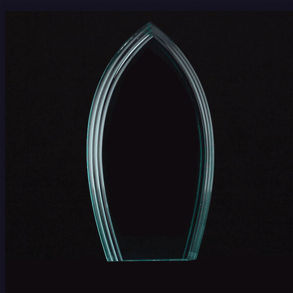 9 3/4" Flame Series Jade Acrylic Award-Upright Only Thumbnail