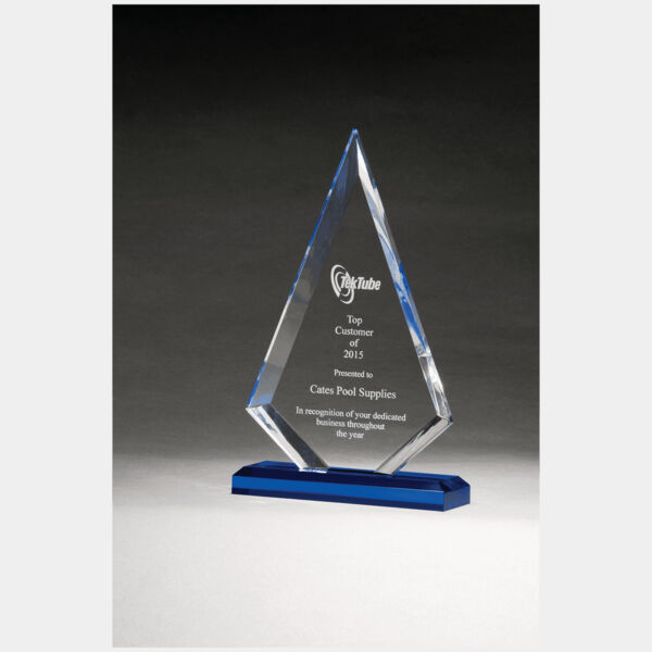 5 1/2" x 8 1/2" Arrow Series Acrylic with Highlights and Base Thumbnail