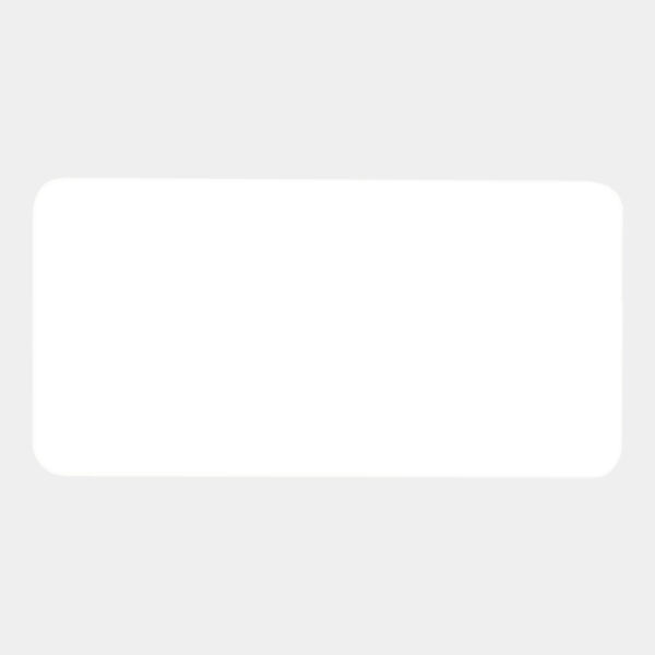 3" x 1 1/2" / Round Corner Plastic Badge Blank Thumbnail