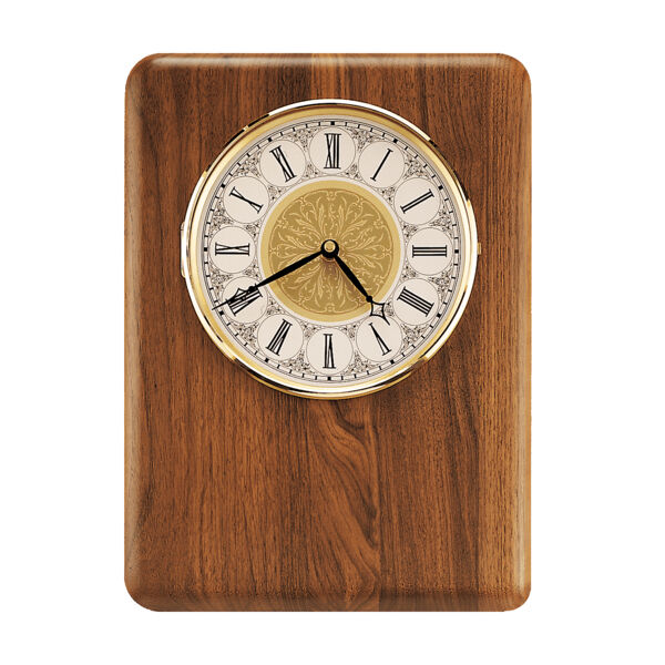11" x 15" Genuine Plaque with Cut-Out for Clock, Clock and Plate are Not Included Thumbnail
