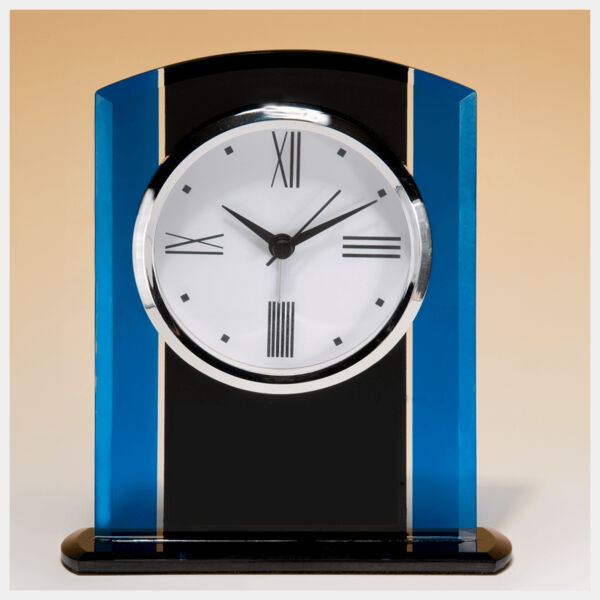 5 1/4" x 6 1/4" & Glass Clock, Bezel, Three Hand Movement-Plate Not Included Thumbnail