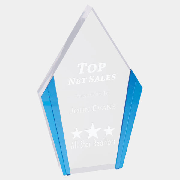 4 3/4" x 7 1/2" Diamond Acrylic with Edges Thumbnail