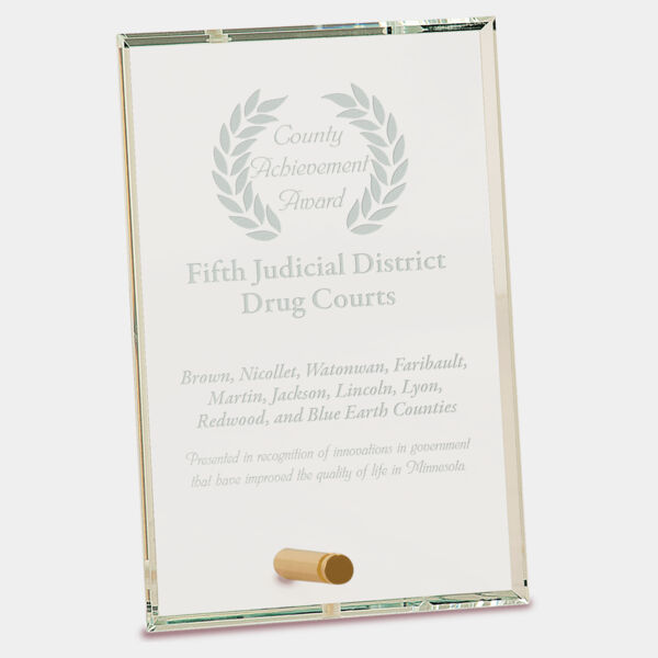 4" x 6" Rectangle CrystalEdge Glass Thumbnail