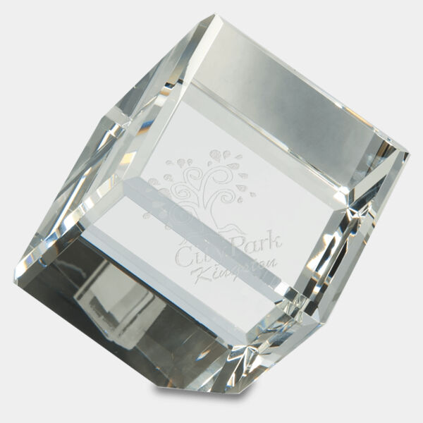 3" x 3" Crystal Cube Thumbnail