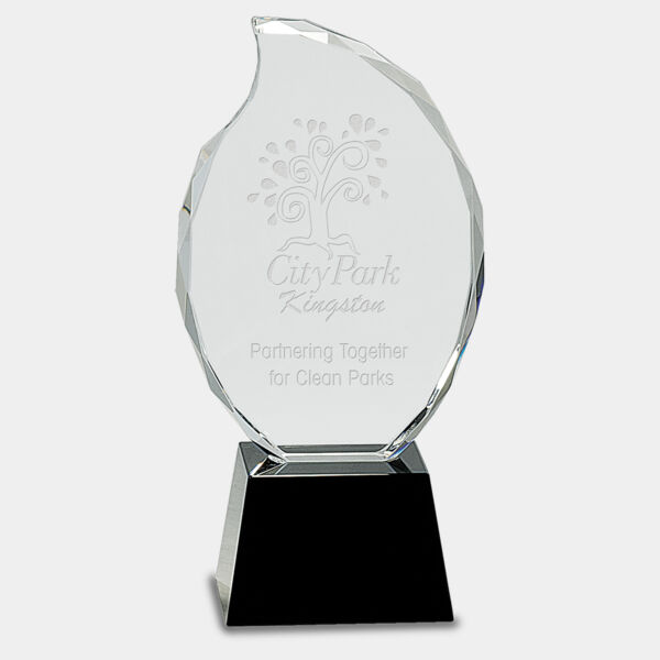 9 1/4" Crystal Flame on Pedestal Base Thumbnail