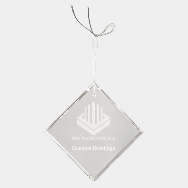 3" Crystal Diamond Ornament Thumbnail