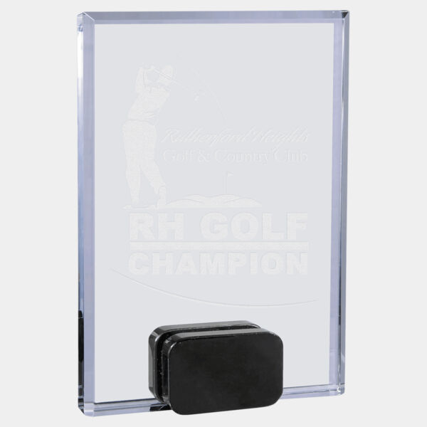 5" x 7" Crystal Rectangle with Crystal Base Thumbnail