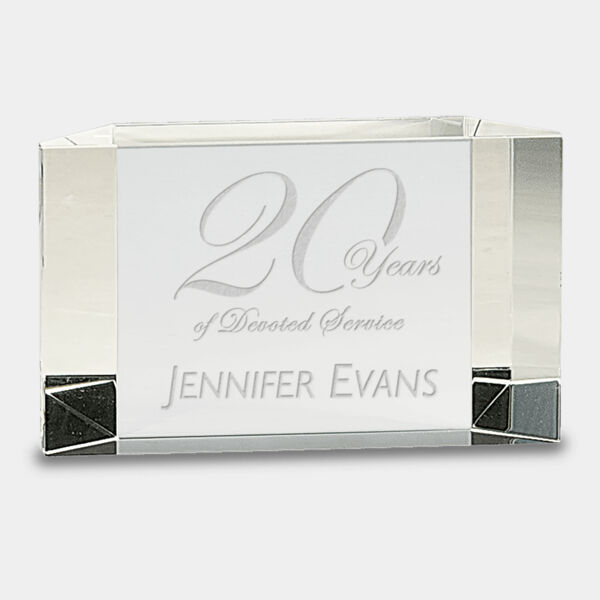 5" x 3" Crystal Facet Block Thumbnail