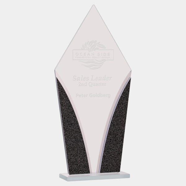 9 1/4" Diamond Designer Glass Award Thumbnail