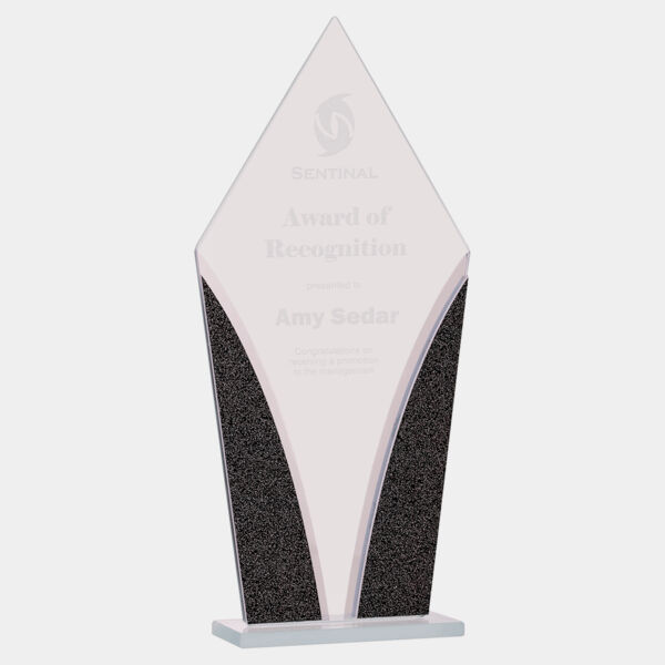 10 1/2" Diamond Designer Glass Award Thumbnail