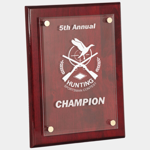 10 1/2" x 13" Piano Finish Floating Acrylic Plaque Thumbnail