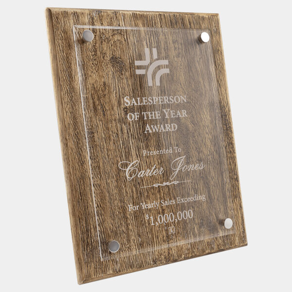 9" x 12" Barnwood Floating Acrylic Plaque Thumbnail