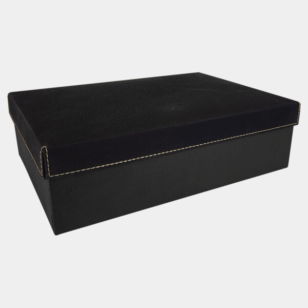 12" x 8" Gift Box with Laserable Leatherette Lid Thumbnail