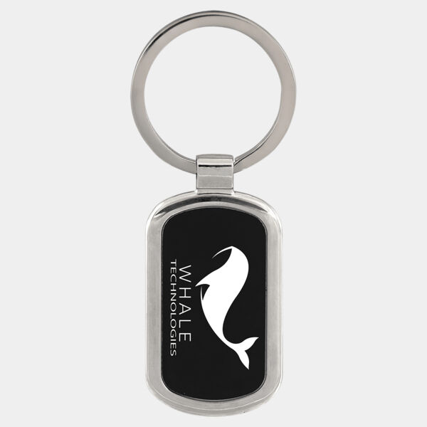 1 1/8" x 1 7/8" Laserable Rectangle Keychain Thumbnail