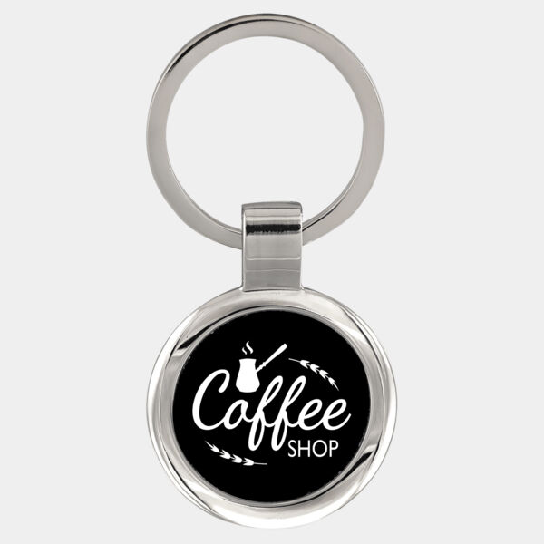 2 1/2" Laserable Round Keychain Thumbnail