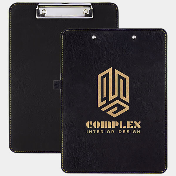 9" x 12 1/2" Laserable Leatherette Clipboard Thumbnail