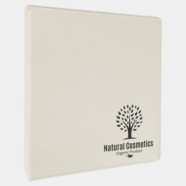 10 1/2" x 11 1/2" Laserable Leatherette 3 Ring Binder with 1" Slant DRings Thumbnail