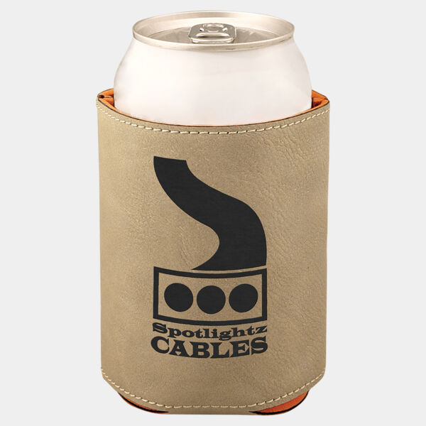 3 3/4" Laserable Leatherette Beverage Holder Thumbnail