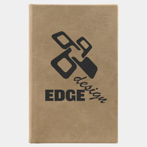 5 1/4" x 8 1/4" Laserable Leatherette Sketch Book with Unlined Notepad Thumbnail