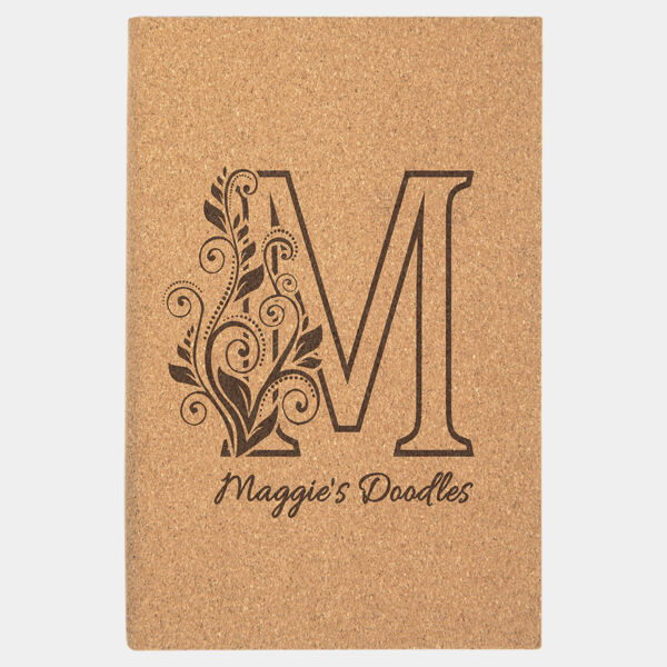 5 1/4" x 8 1/4" Cork Sketch Book with Unlined Notepad Thumbnail