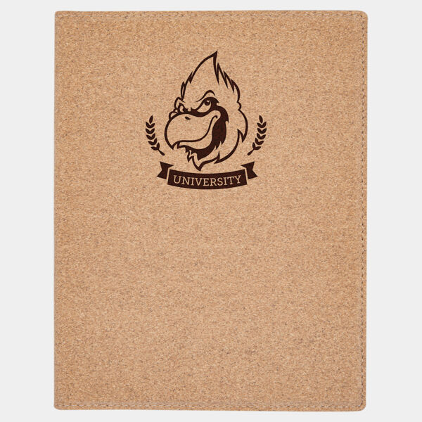 7" x 9" Small Cork Portfolio with Notepad Thumbnail
