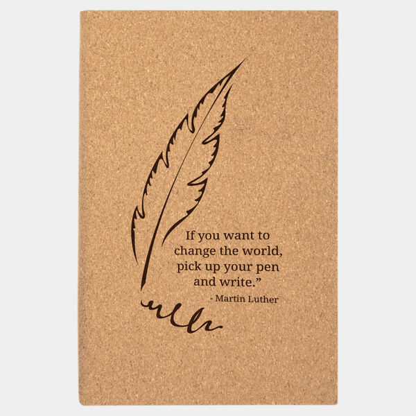 5 1/4" x 8 1/4" Cork Journal with Lined Notepad Thumbnail