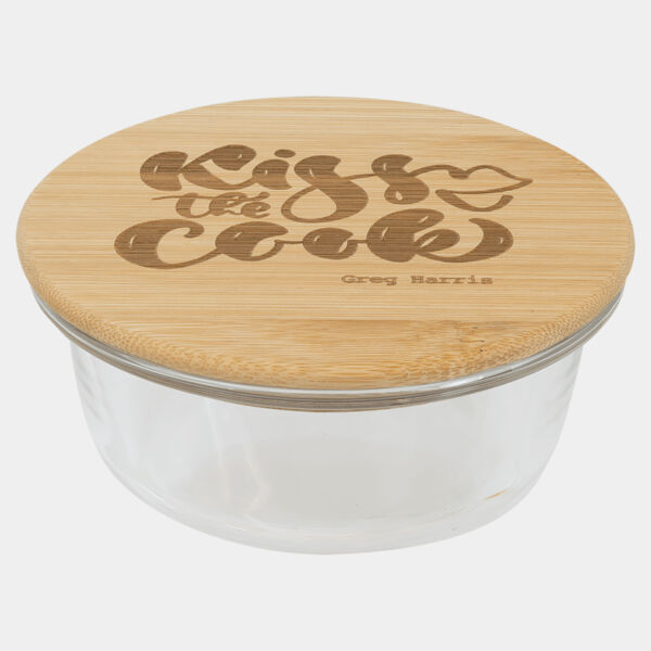 13 oz. Round Glass Container with Lid Thumbnail