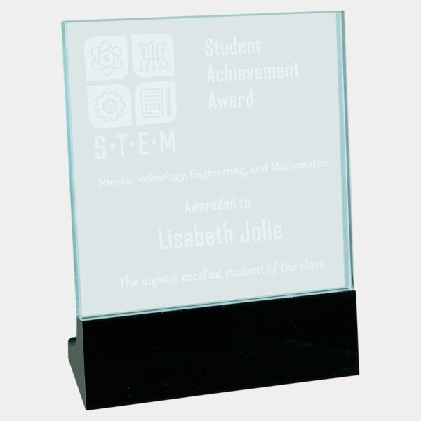 5 1/8" x 6 1/2" Glass Stand Up Thumbnail