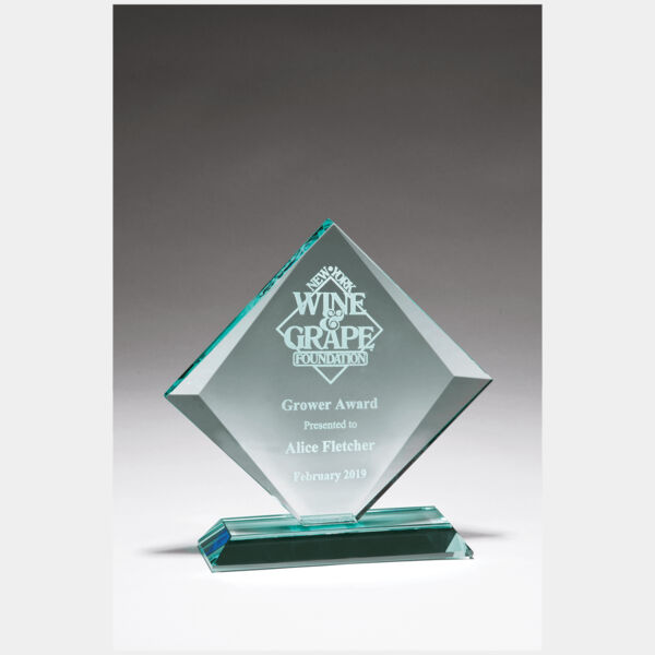 8 5/8" x 8 5/8" Diamond Series Glass Award Thumbnail