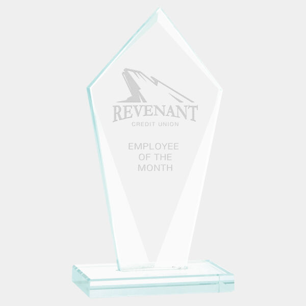 7 1/2" Diamond Jade Glass Award Thumbnail