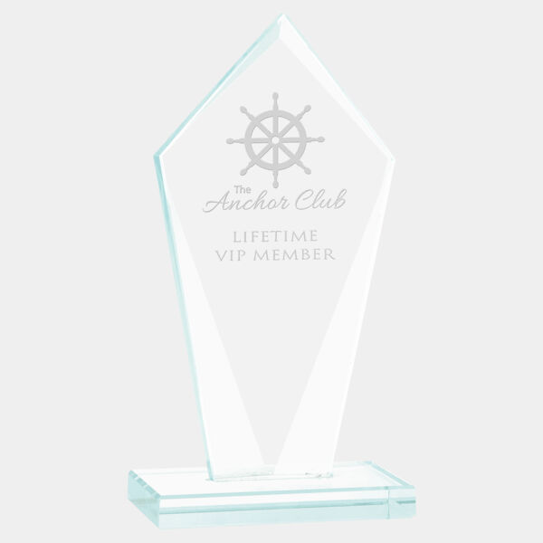 8 1/2" Diamond Jade Glass Award Thumbnail