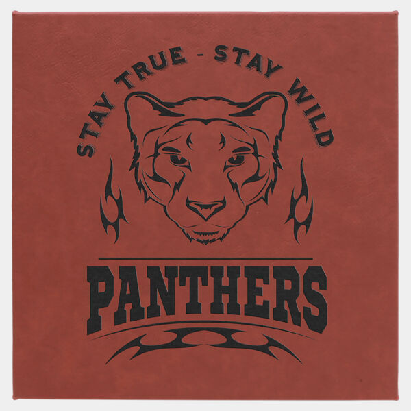 10" x 10" Rose Laserable Leatherette Wall Decor with Sawtooth Hanger Thumbnail