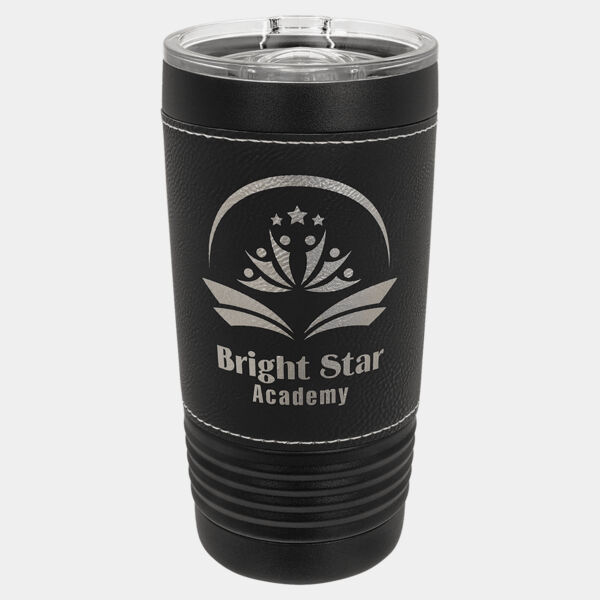 Polar Camel 20 oz. with Leatherette Tumbler with Slider Lid Thumbnail