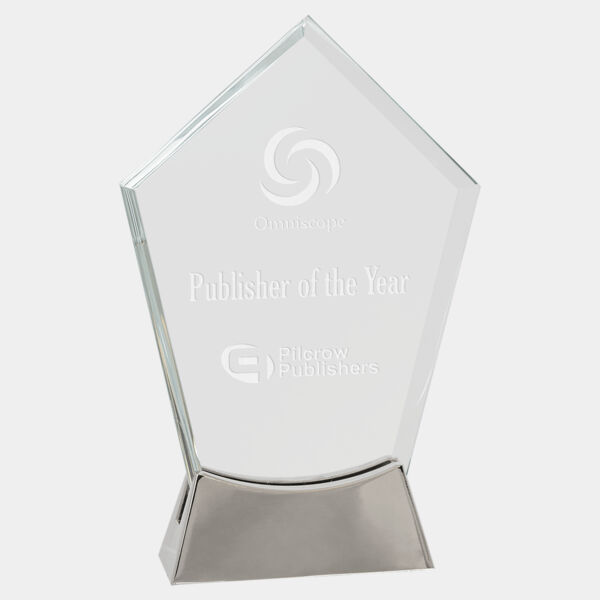 7 1/2" Peak Platinum Glass with Full Metal Base Thumbnail