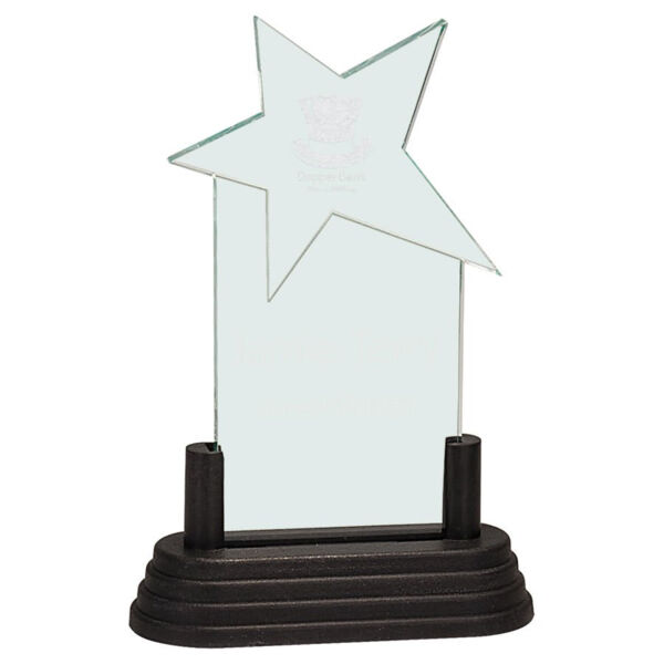 3" x 6" Jade Star Pop-In Acrylic (Base not included) Thumbnail