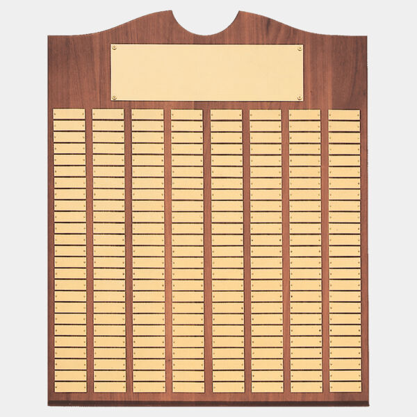 28" x 35"/Plates 7/8" x 2 3/4" American 270 Plate Perpetual Plaque with Brushed Brass Plates Thumbnail